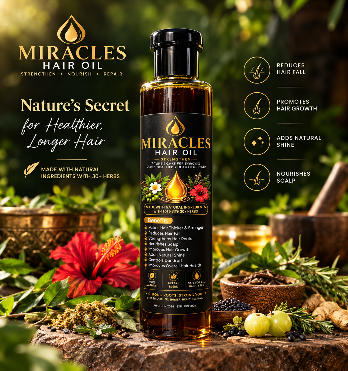Miracles Hair Oil – 200ML